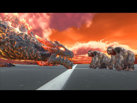 Who Can Beat A Lava Dragon, It's So Strong - Animal Revolt Battle Simulator