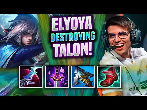 ELYOYA DESTROYING WITH TALON! - MAD Elyoya Plays Talon JUNGLE vs Gragas! | Patch 11.22