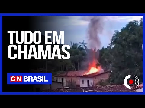 Incêndio destrói casa em Nova Olinda do MA
