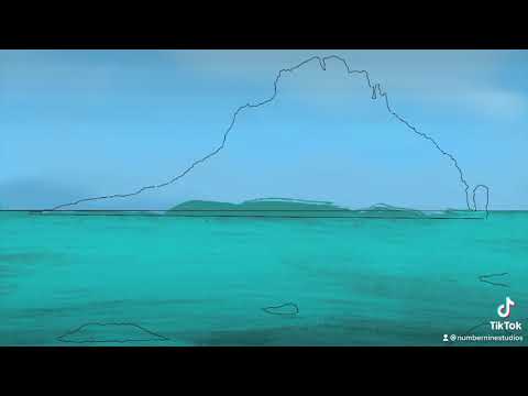 Thatcher Rock, Torquay (Devon) painting illustration using Procreate. #seaside #beach #ocean #island