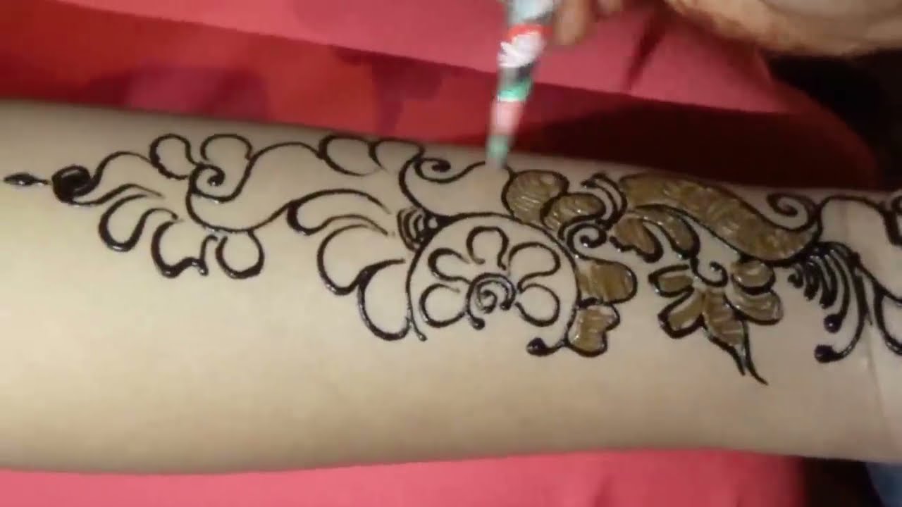 bridal black shaded mehndi design tutorial for weddings by mehndi artistica