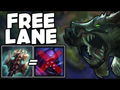 WARWICK TOP STOMPING 1v2 vs JAX! - League of Legends