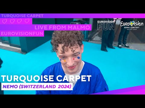 Turquoise Carpet 2024  - Nemo (Switzerland) | EurovisionFun