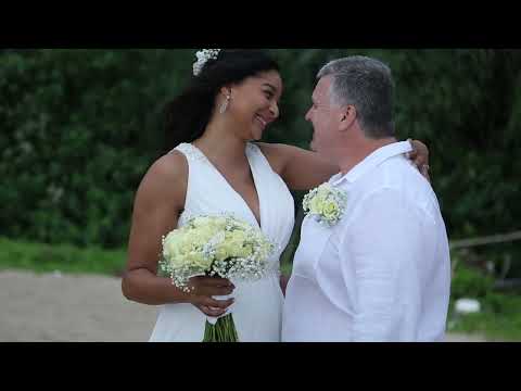 Koh Lanta Thai Buddhist Blessing Maria and Scot