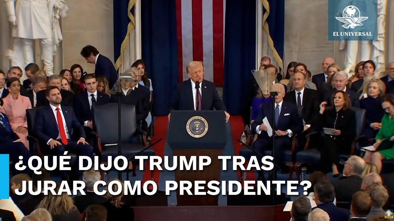 Discurso completo de Donald Trump tras su juramento como presidente de Estados Unidos