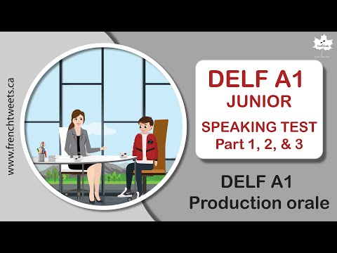 DELF A1 Junior  I  Speaking Test - Part 1, 2 & 3