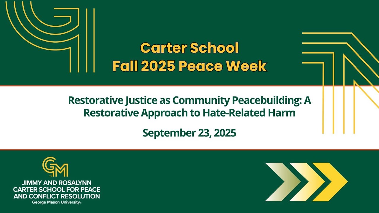 Restorative Justice as Community Peacebuilding: A Restorative Approach to Hate Related Harm