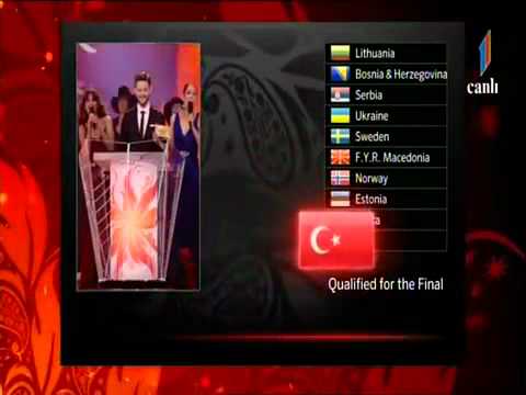 Eurovision 2012 Semifinal 2 - The last Finalist is brother TURKEY / from Azerbaijani Tv