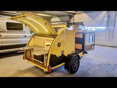 NEU 2024: Der weltweit kleinste, vollständig gegossene Teardrop-Camper aus Fiberglas –Raidhoo Tundra