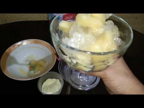 cold sweetened cassava milky creamy delight