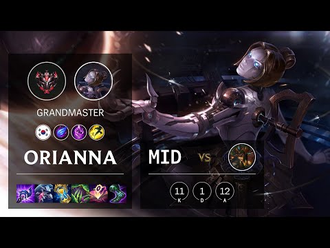 Orianna Mid vs Cassiopeia - KR Grandmaster Patch 10.23