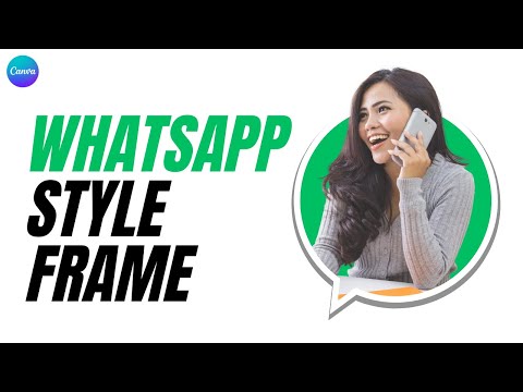 How to Create a Chat Bubble Photo Effect in Canva WhatsApp Style