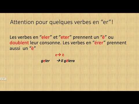 Frans videoles 06 - Futur simple cas spéciaux en -ER