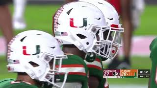 Miami Hurricanes dancing to Soulja Boy vs FSU 2018