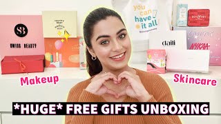 Unboxing All The *FREE GIFTS* That Brands Sent Me 🎁😍 HUGE PR HAUL