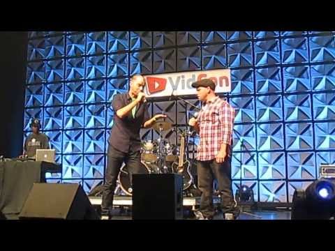 Mozart vs Skrillex - Epic Rap Battles of History (Live) - VidCon 2013