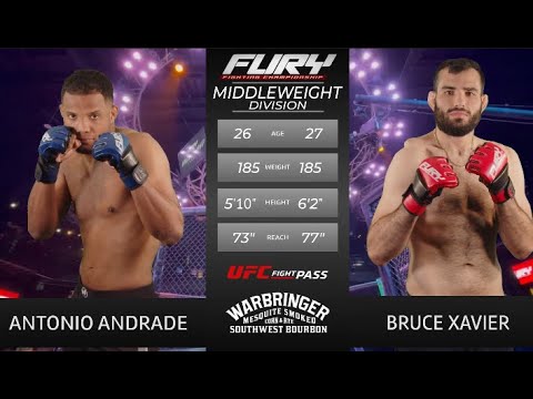 Fury FC 112 Prelims Antonio Andrade vs Bruce Xavier