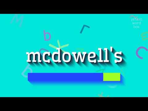 How to say "mcdowell's"! (High Quality Voices)