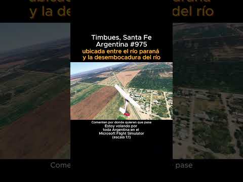 Timbues, Santa Fe desde el Microsoft Flight Simulator #timbues #santafe #msfs #joaha45 #argentina