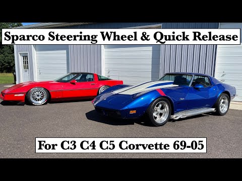 Sparco Steering Wheel and Quick Release Installation C3 C4 C5 Corvette.