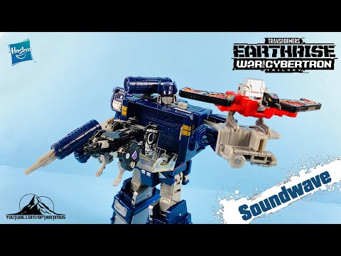 Netflix TRANSFORMERS War For Cybertron Earthrise Voyager Class SOUNDWAVE Video Review
