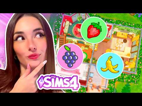Each ROOM is a Different FRUIT in The Sims 4!
