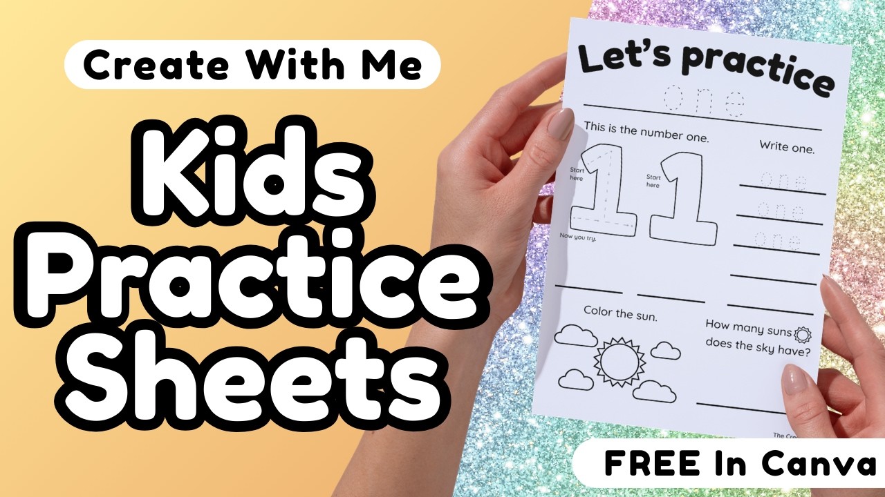 Make a Cute Preschool Worksheet in Canva - Free and Easy!