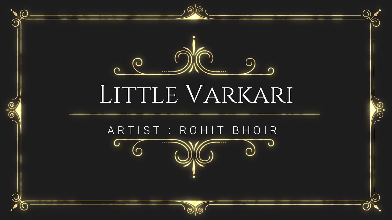 portrait rangoli art little varkari by rohit bhoir
