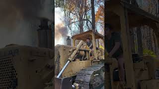 Caterpillar D6C cold start. #catmachines #dozer #shorts