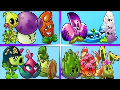 Random 4 Team Pair Plant - Plants Battles Who Will Win??