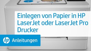 Einlegen von Papier in HP LaserJet oder LaserJet Pro Drucker