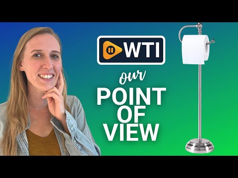 Free Standing Toilet Tissue Paper Roll Holder Stand: Brush Chrome - WTI product video review
