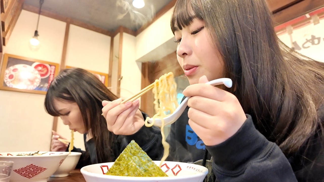 るあ＆ななせとラーメン２軒目w