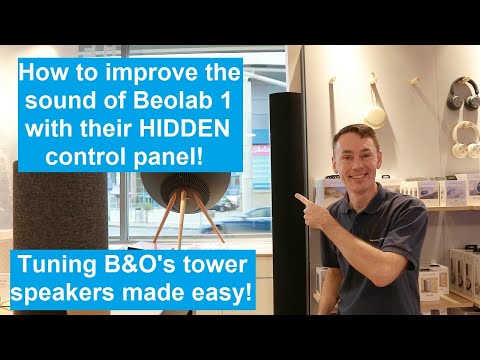Bang & Olufsen Beolab 1 Speaker Guide - Tuning B&O's towers using their hidden control panel!