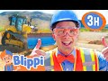 Blippi Builds A Playground Learn About Construction Vroom Vroom Vehicle Show Educational Fun