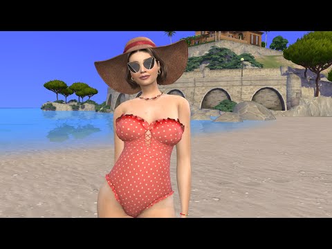 sims game custom sim download brown hair female Simona Rossi by Bonita100 Game Video Preview