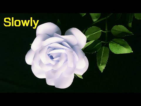ABC TV | How To Make Rose Paper Flower With Shape Punch (Slowly)- Craft Tutorial