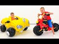 Vlad and Niki pretend play with toy car from balloons - Funny stories for kids Vlad and Niki pretend play with toy car from balloons - Funny stories for kids