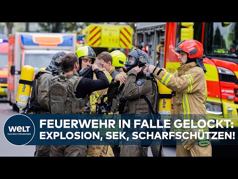 RATINGEN: SEK-EINSATZ, SCHARFSCHÜTZEN, EXPLOSION - Feuerwehr in Falle gelockt - Aktuelle Lage