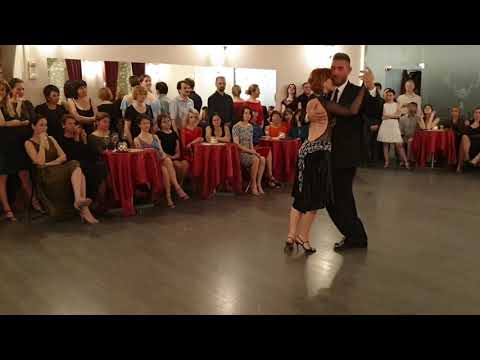  Javier Dias  and  Yulia Zueva  are  dancing  to  the  vals  "  Romance de Barrio  "  in  2019