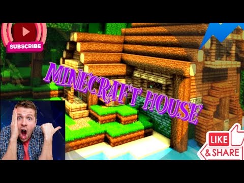 EPIC Minecraft PE Cave Explorer Builds Wooden House!!