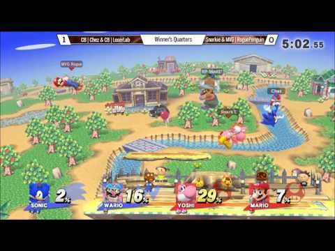 CB11 Doubles - MVG|RoguePenguin & Snarkie Vs. CB|Chez & CB|LoserLab SSB4 Winners Quarterfinals