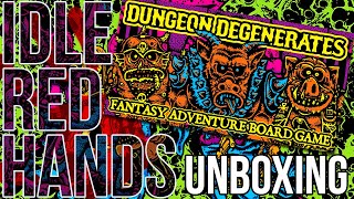 Unboxing Dungeon Degenerates Adventure Boardgame by Goblinko