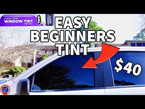 NO GLUE Window Tint for BEGINNERS, EASY & SIMPLE Installation | Static Cling Gila Window Tinting