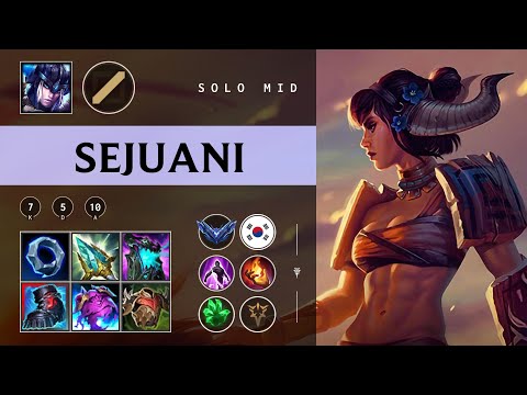 Sejuani Mid vs Ahri - KR Diamond Patch 25.24