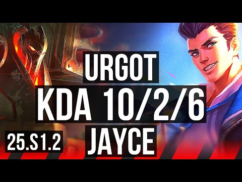URGOT vs JAYCE (TOP) | 10/2/6 | KR Grandmaster | 25.S1.2