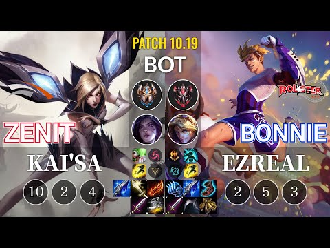 HLE Zenit Kai'Sa vs KT Bonnie Ezreal Bot - KR Patch 10.19
