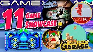 Luigi's Mansion, F-Zero, Superhot, & SMB 1-1 in Game Builder Garage! + Mario Galaxy Gravity!