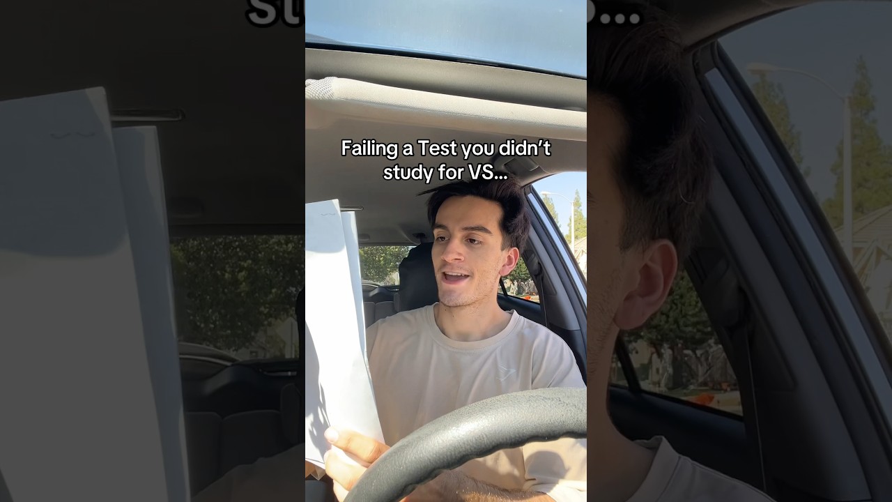 Failing a Test you DIDN’T Study VS DID Study