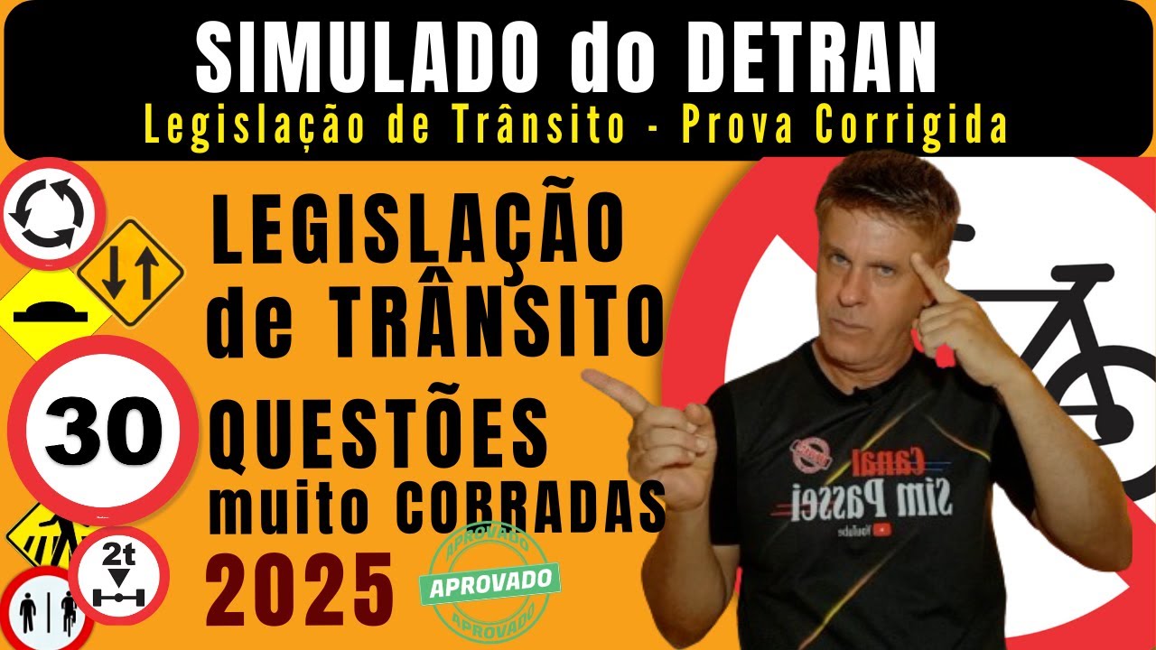 DETRAN 2025 TEST QUESTIONS. DETRAN 2025 TRAFFIC LEGISLATION EXAM. DETRAN 2025 SIMULATION EXAM